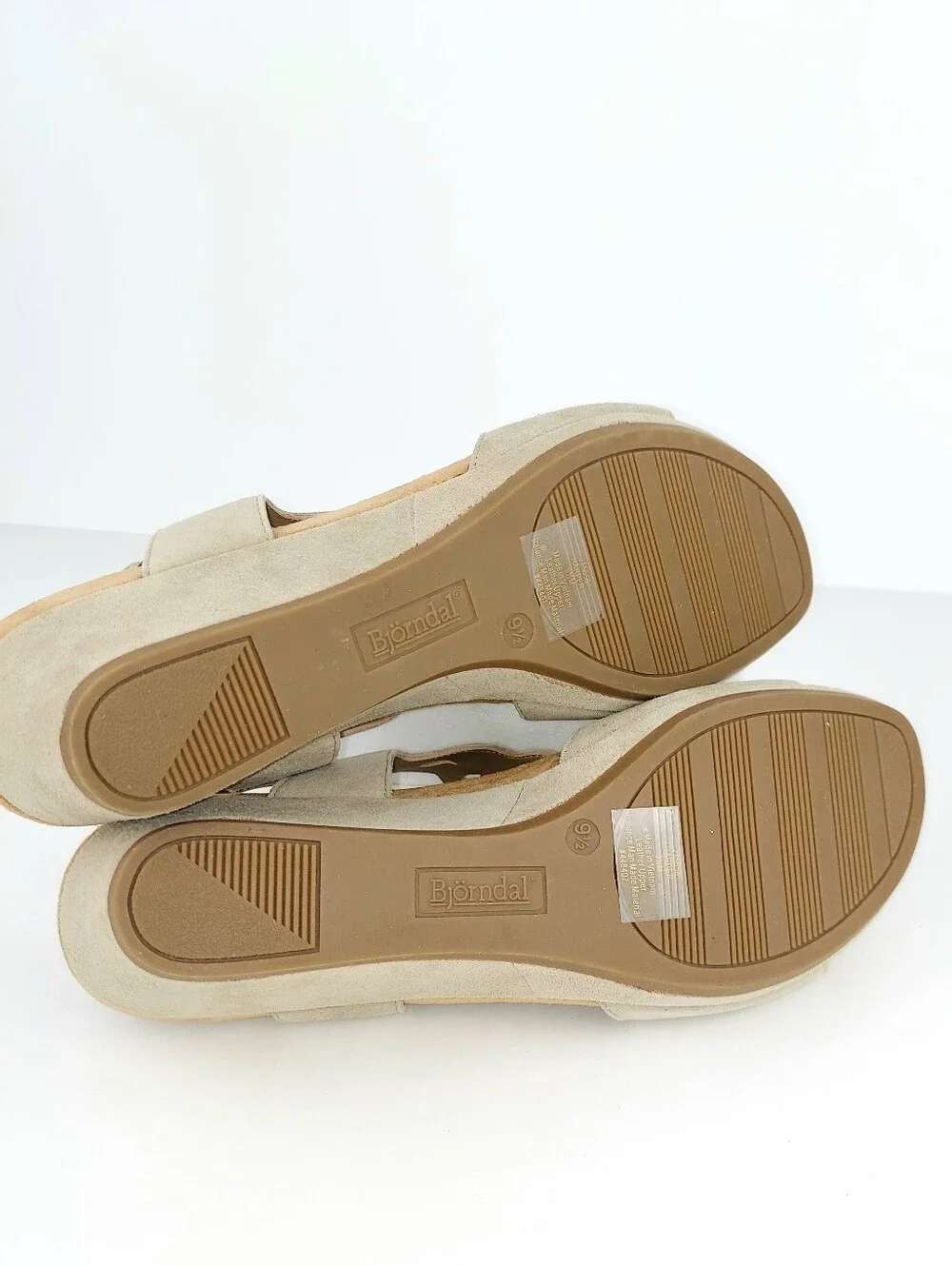 Bjorndal New Harper Slingback Tan Suede Wedge Sandal 9.5 - Picture 8 of 11